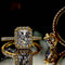 1.6ct Radiant Cut Gold Engagement Ring - 02US82